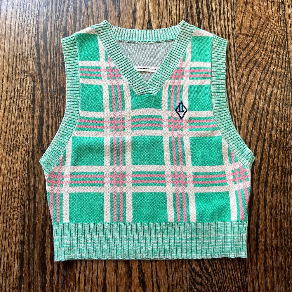 The Animals Observatory Green Bat Cotton Vest (2Y)